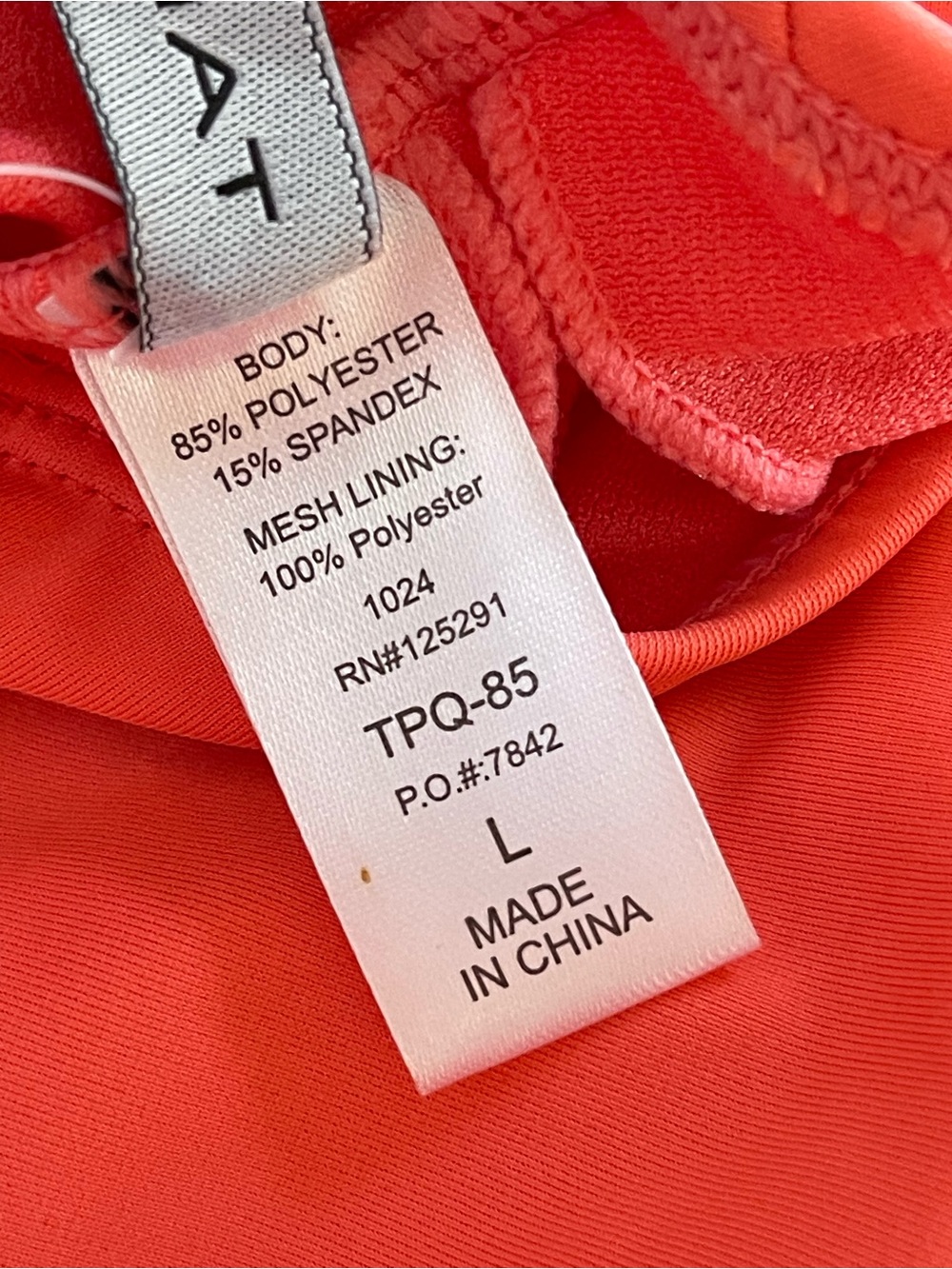 Tahari Coral Orange Swim Dress One Piece Swimsuit Sz L Wrap Front Skirt NWT - Picture 11 of 13